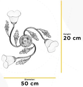 ONLI - Stropné svietidlo QUERCIA 3xE14/6W/230V