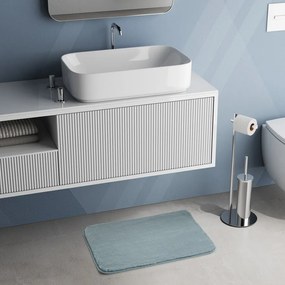 Gedy Gedy, FUZZY kúpeľňová predložka, 50x80cm, 100% polyester, protišmyk, modrá, 96FY508062