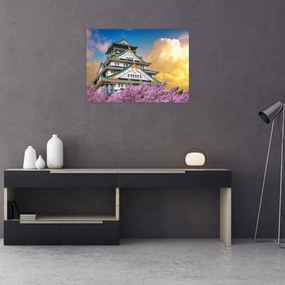 Sklenený obraz - Osacký hrad (70x50 cm)