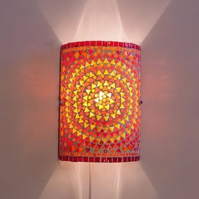 Orient lampa s káblom nástenná mosaic Cylinder FIRE 17*26