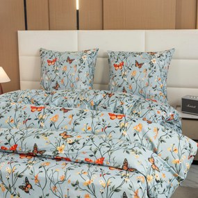 Obliečky z mikrovlákna MONARCH WINGS svetlomodré Rozmer obliečky: 2 ks 70 x 90 cm | 200 x 220 cm