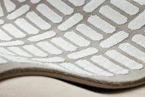 Koberec PEARL 53132B geometrický / štrukturálny, béžový / krémový