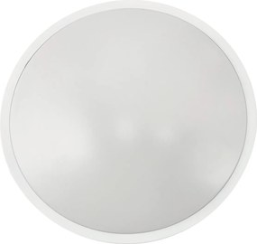 BERGE Okrúhle biele prisadené stropné svietidlo N/T 2x E27 + 2x LED žiarovka