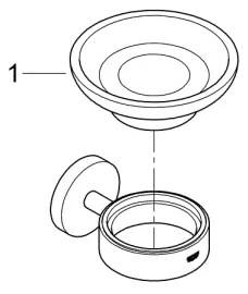 GROHE 41193000 - Miska na mydlo ESSENTIALS lesklý chróm