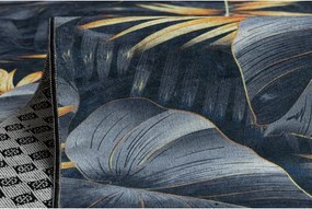 Protišmykový behúň LOTUS PAPRADE 45270 sivý / zlatý - Výpredaj