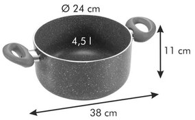 Tescoma Kastról MANICO ROSSO ø 24 cm, 4.5 l , 4,5 l