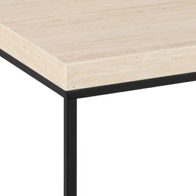 Actona Konferenčný stolík Barossa 110 - béžový mramor / čierna