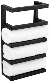 WENKO 25780100 - Stojan na uteráky FONDIRO 24x42 cm čierna