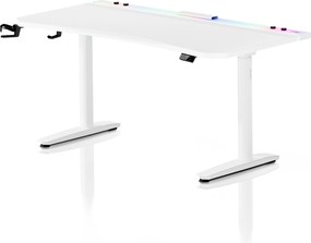 Biely elektrický herný stôl Diablo X-Forge 1600