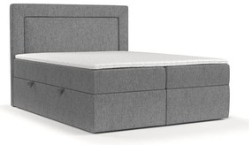 Sivá boxspring posteľ s úložným priestorom 160x200 cm Imagine – Maison de Rêve