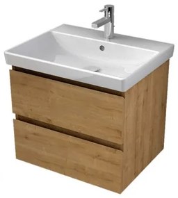 MYBATH MyVento závesná skrinka s keramickým umývadlom 60 cm dub Arlington