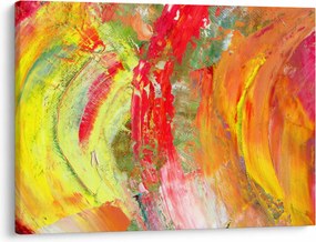 Obraz abstrakcie - maľba (70x50 cm)