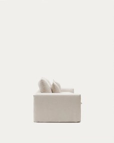 Béžová ľanová pohovka 280 cm Anarela – Kave Home