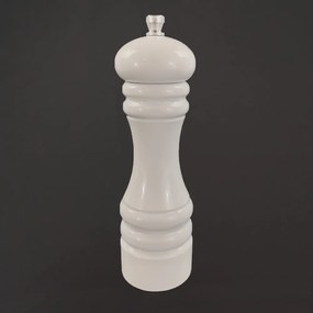 AMADEA Drevený mlynček na korenie biely, 18 cm