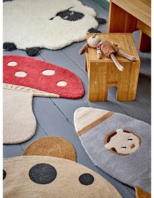 Biely vlnený detský koberec ø 84 cm Dolly – Bloomingville Mini