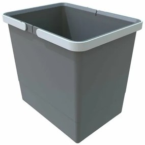 Elletipi Plastový kôš s rukoväťami 15 l, sivá , 15 l