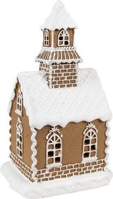 Vianočná perníková chalúpka s Led svetielkami Gingerbread House - 13*11*25 cm