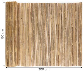 Bambusová clona 150 cm x 300 cm x 12 mm