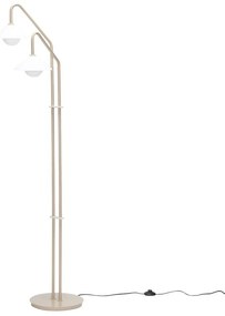 Béžová stojacia lampa so skleneným tienidlom (výška 165 cm) Come – Hübsch