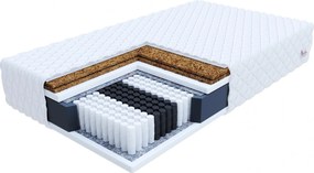Taštičkový multipocketová matrac GRADO 200x90x19 cm - dvojitá kokosová vrstva