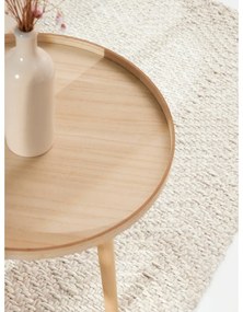 Krémový/slonovinový ručne tkaný behúň s prímesou vlny 80x200 cm Majoli – Elle Decoration