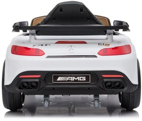 Detské elektrické autíčko na diaľkové ovládanie BestBerg BBCC-50W - Mercedes-Benz AMG GT R / od 3 rokov / nosnosť 25 kg / biela