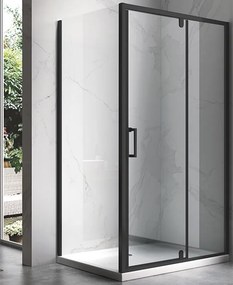 BPS-koupelny Obdĺžnikový sprchový kút ZES KZ07B BL 110x90 čierna/transparent - bez vaničky