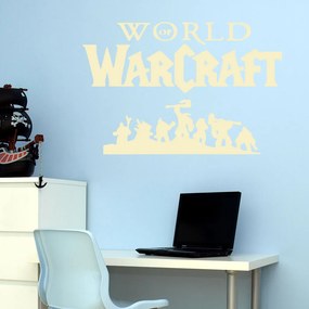 Veselá Stena Samolepka World of Warcraft Farba: béžová, Veľkosť: 40 x 26 cm