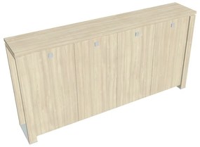 Stredná šatníková skriňa Verno+ S 260 x 46 x 130 cm, agát / vanilka
