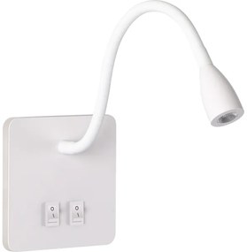 Brilagi - LED Flexibilná nástenná lampa MAYA Double LED/4W/230V + LED/3W biela