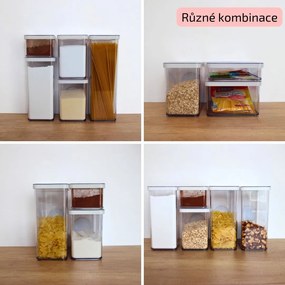 Dóza na potraviny 0,5l Rotho Loft - MINI, biela