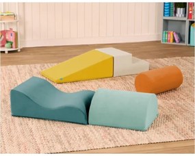 B-Toys - Detské penové kocky MAXI WONDERSHAPES 5 ks