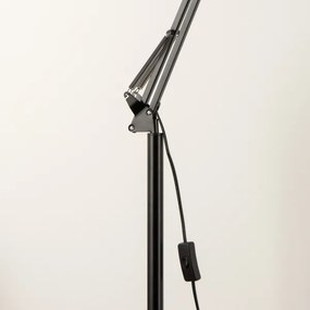 BRILAGI - Flexibilná stojacia lampa TASKER 1xE27/60W/230V 184 cm čierna