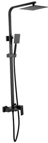 Sprchový a vaňový systém Remi X 1-F čierna