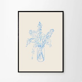 Moikka Plagát Flower Study by Chloe Purpero Johnson 30x40