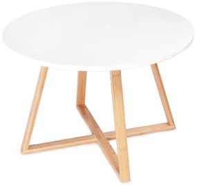 Odkladací stolík Alva 60 cm biely