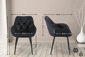 Stolička Tanna - zamat - Čierna