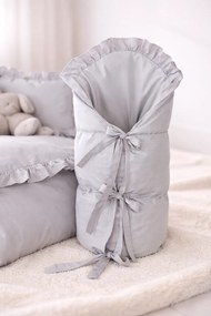 INTERMEDIC SK Obliečka na zavinovačku sivá s volánikom 73x73 cm – jemná bavlna, elegantný vzhľad Veľkosť: 73x73 cm