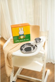 Detská jedálenská súprava 2 ks z nehrdzavejúcej ocele Miffy – Zilverstad