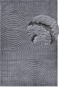 ELLE Decoration, Kusový koberec New York 106206 Anthracite, 80x120, šedá, chodba / predsieň