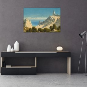 Obraz - Georg Emil Libert, View of Sommerspiret, the Cliffs of Møn, reprodukcia (90x60 cm)