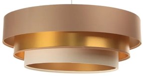 Luster na lanku TRINITI 1xE27/60W/230V béžová/zlatá