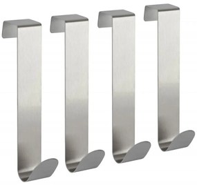 Vešiak na dvere 22x120 mm z nehrdzavejúcej ocele 4 ks