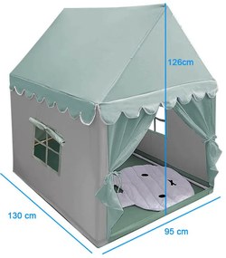 Detský hrací domček, rôzne druhy, mätová