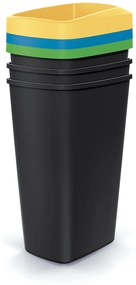Odpadkový kôš COMPACTA Q DROP SET, 3x45l