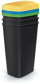 Odpadkový kôš COMPACTA Q DROP SET, 3x45l