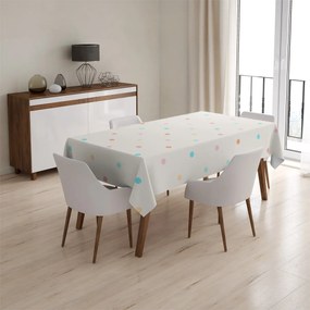 Sablio Obrus Farebné bodky na béžovej - 90x90 cm