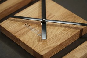 Drevené lamelové nástenné hodiny 60cm