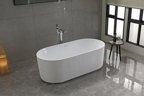Aqualine Aqualine, TURIA voľne stojaca vaňa 170x80cm, biela, E2780