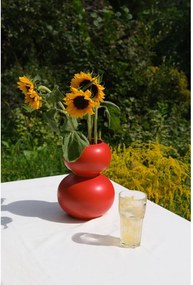 Červená keramická váza (výška 36 cm) Tuga – noo.ma